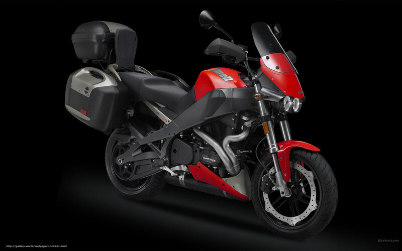 red touring motorcycle