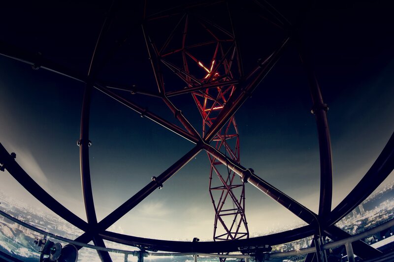 Red Tower Structure — Black