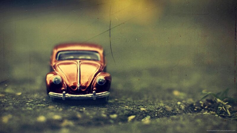 Red Toy Car — Brown