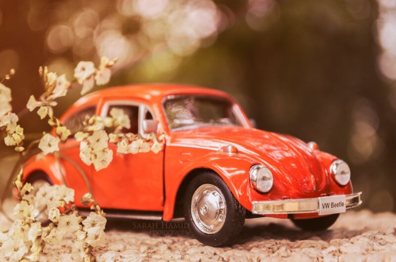 Red Toy Car Model — Serene