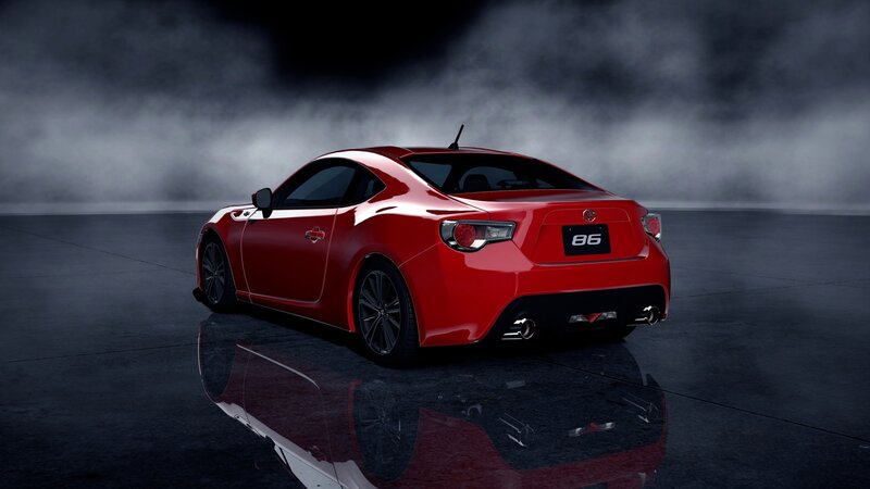 Red Toyota 86 sports car