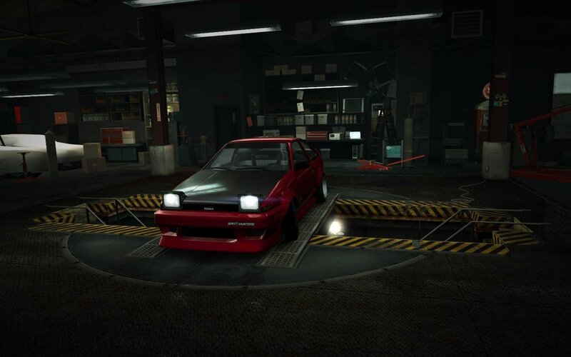 Red Toyota Ae86 — Dark