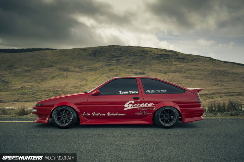 Red Toyota Ae86
