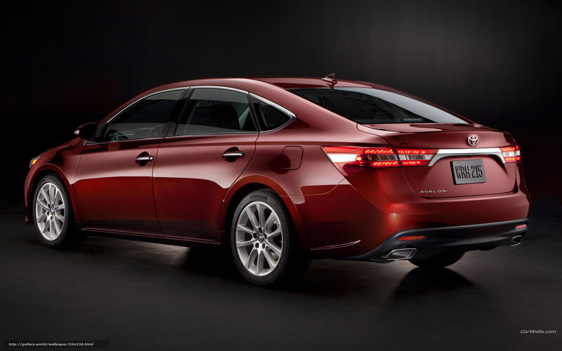 Red Toyota Avalon — Dramatic, Photograph