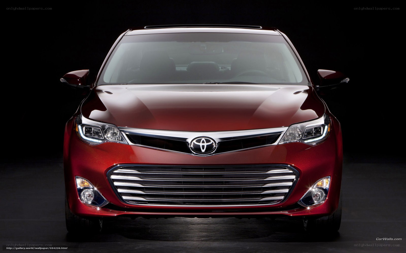 Red Toyota Avalon front view