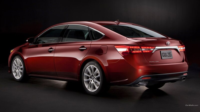 Red Toyota Avalon Sedan — Dramatic