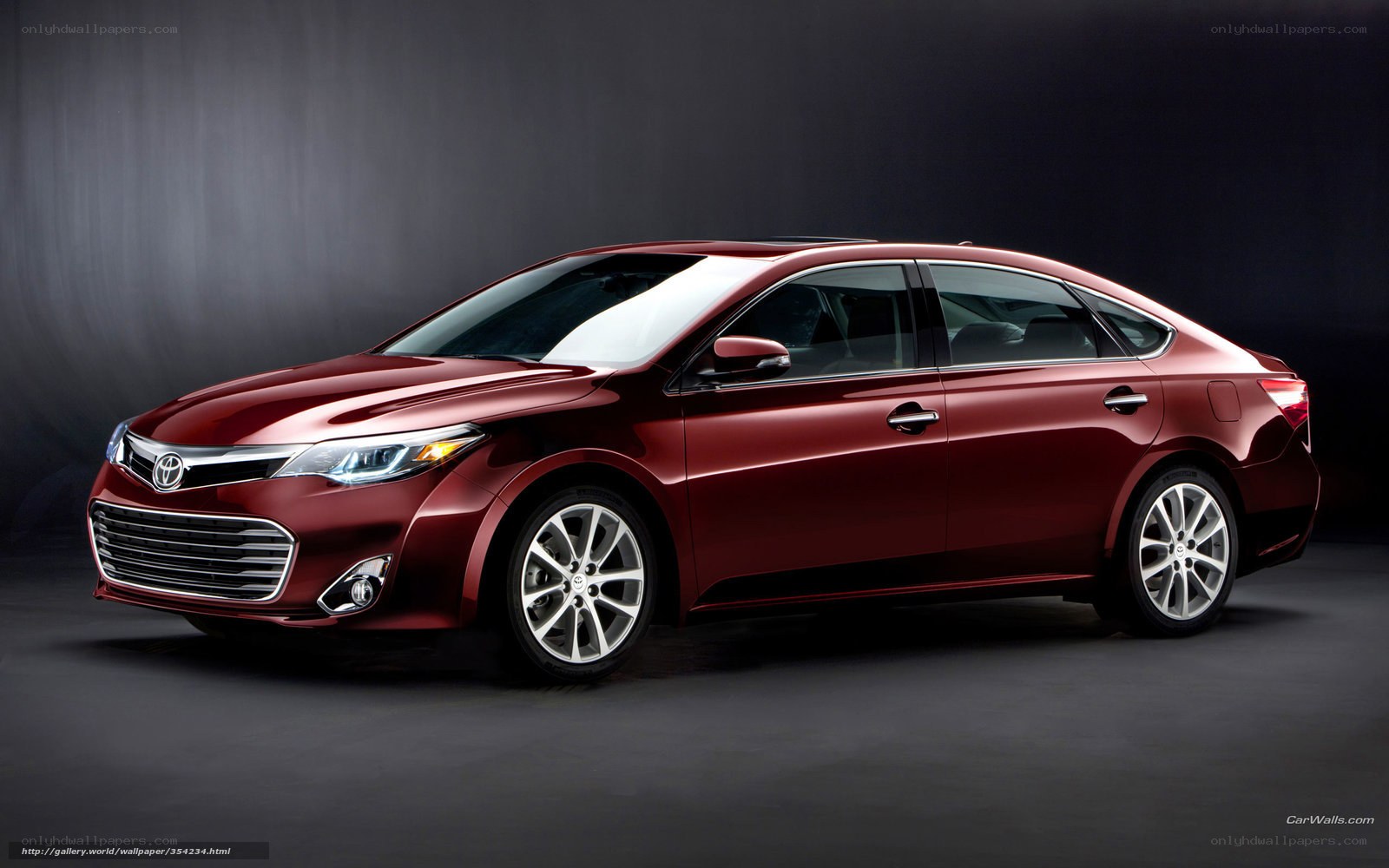 Red Toyota Avalon sedan
