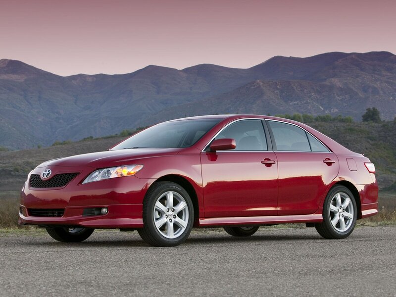Red Toyota Camry sedan