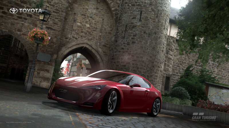 Red Toyota concept car