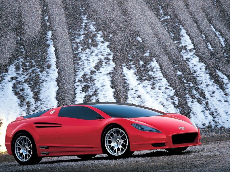 Red Toyota concept car