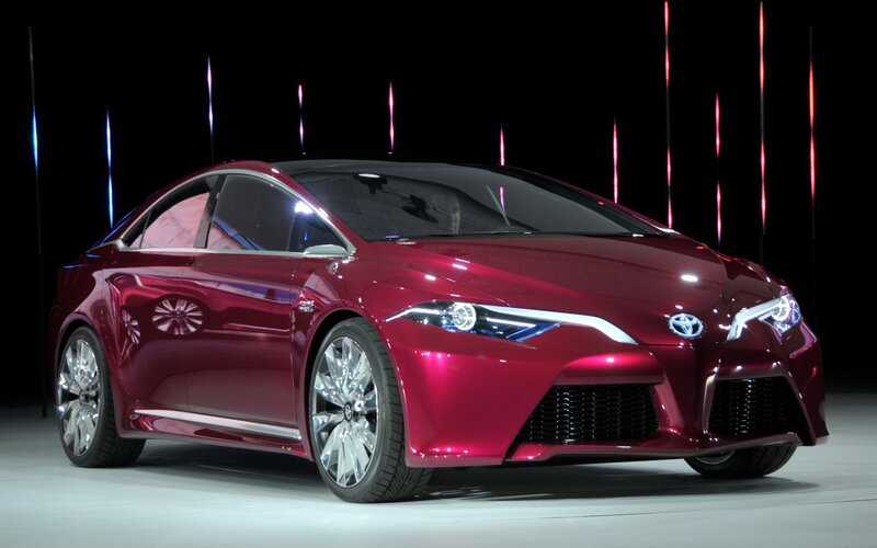 Red Toyota Concept Car — Dramatic