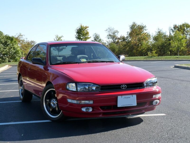 red toyota corolla coupe