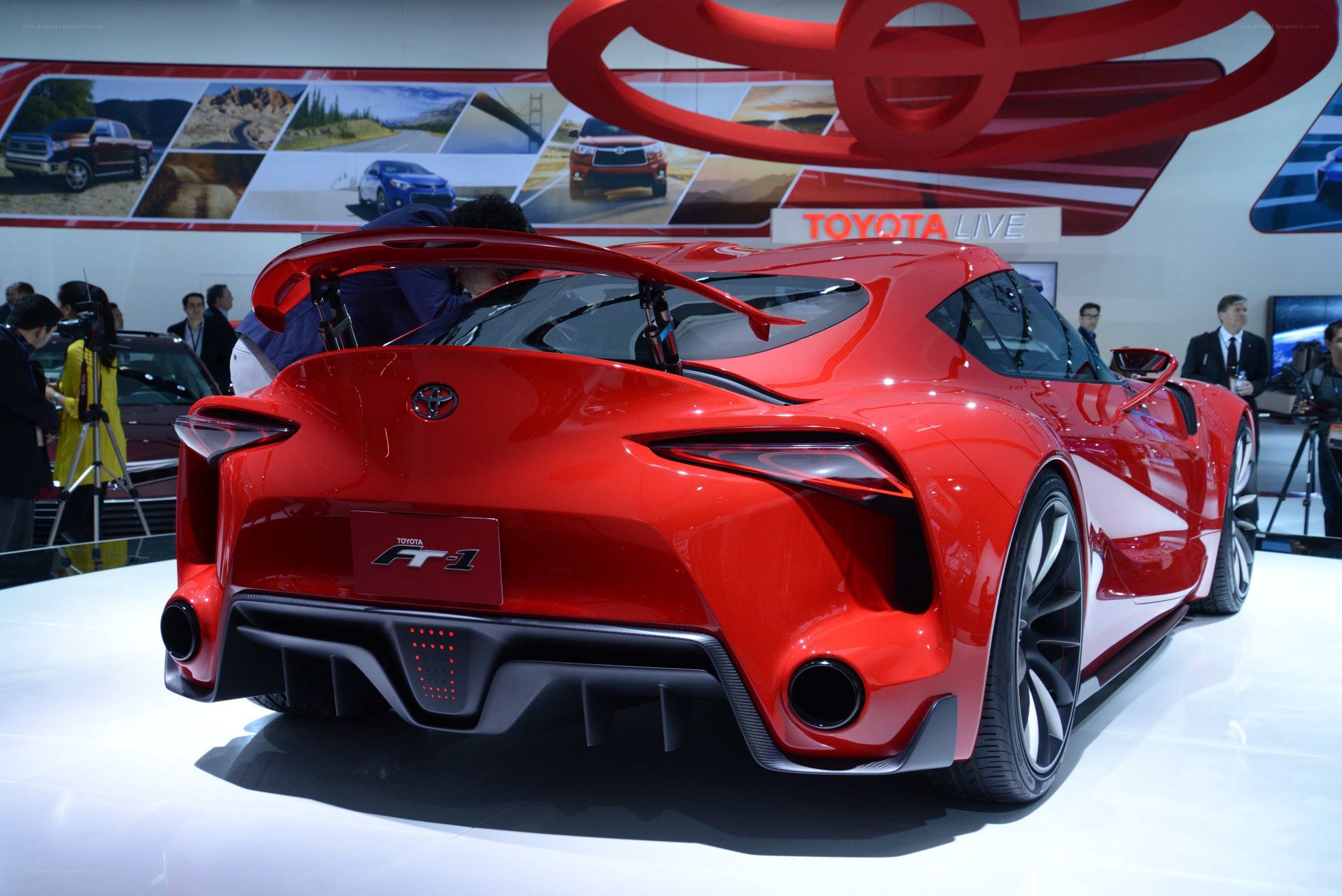 Red Toyota FT-1 concept car