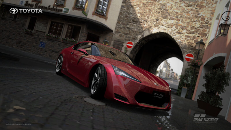 Red Toyota Ft-86 Concept — Calm, Afternoon, 3d Render