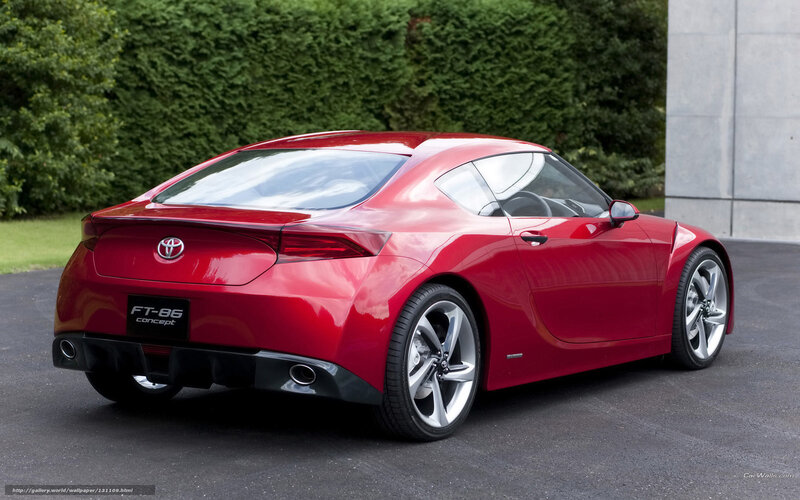Red Toyota Ft-86 Concept — Calm, Afternoon