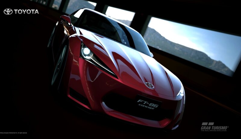 Red Toyota Ft-86 Concept — Dramatic, 3d Render, Car, Logo