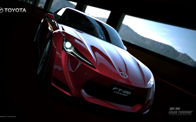 Red Toyota Ft-86 Concept — Dramatic, 3d Render