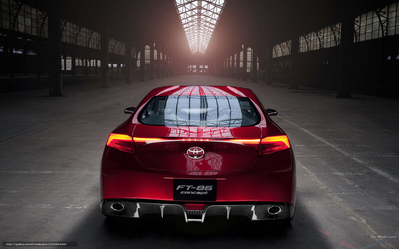 Red Toyota Ft-86 Concept — Dramatic, Photograph, Car