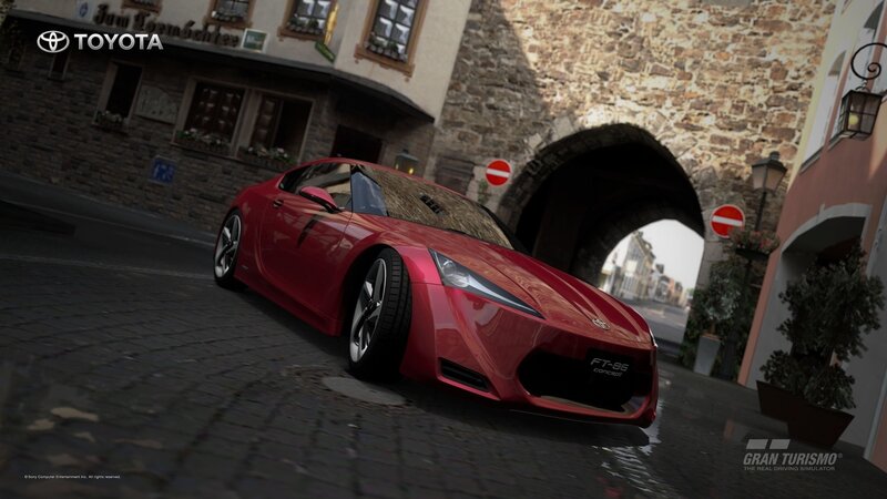 Red Toyota Ft-86 Concept — Dramatic