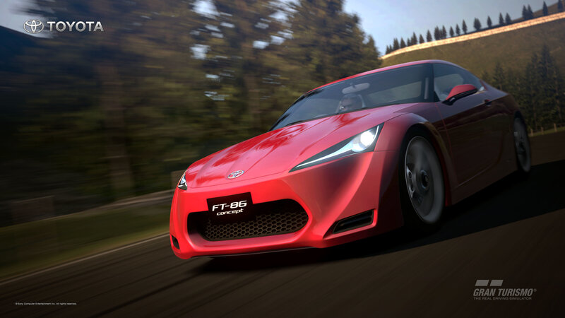 Red Toyota Ft-86 Concept — Dynamic