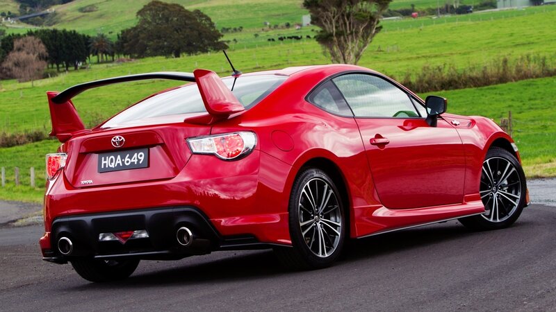 Red Toyota GT86 sports car