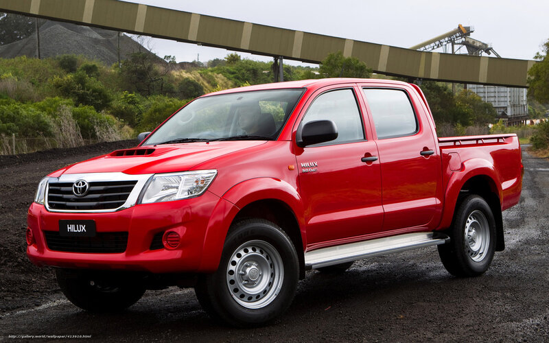 Red Toyota Hilux Pickup — Neutral