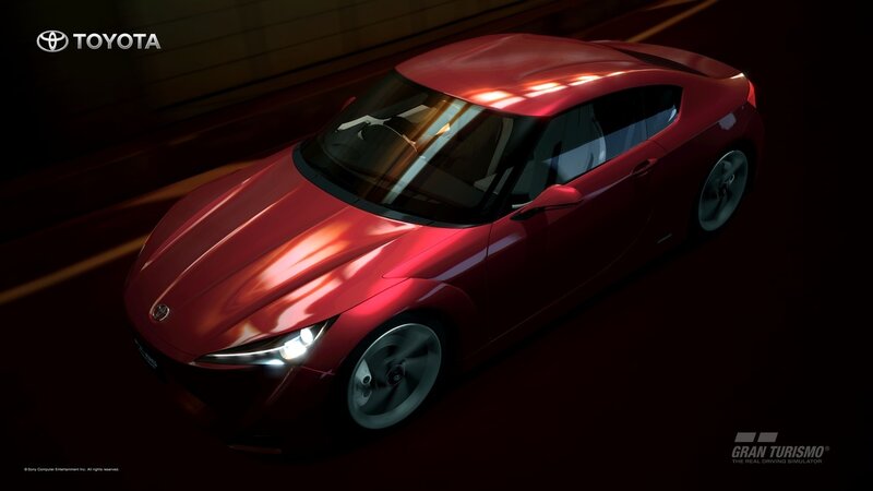Red Toyota sports car