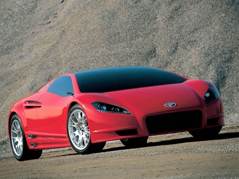 Red Toyota sports car