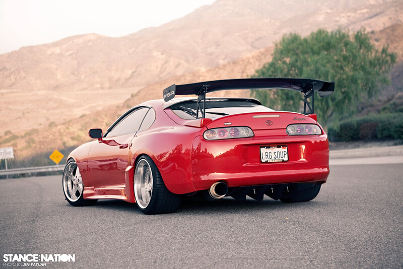 Red Toyota Supra