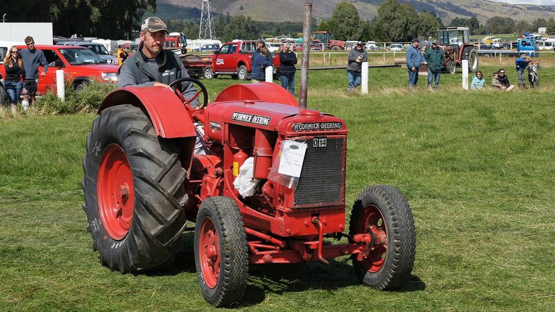 Red Tractor on Grass