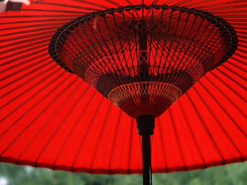 Red Traditional Umbrella