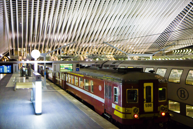 Red Train at Station — Calm