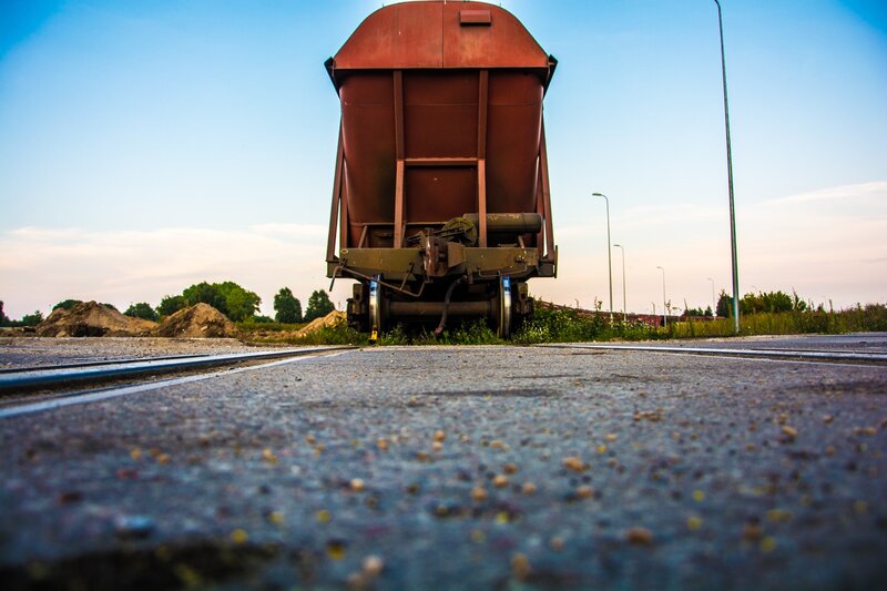 Red Train Car — Blue