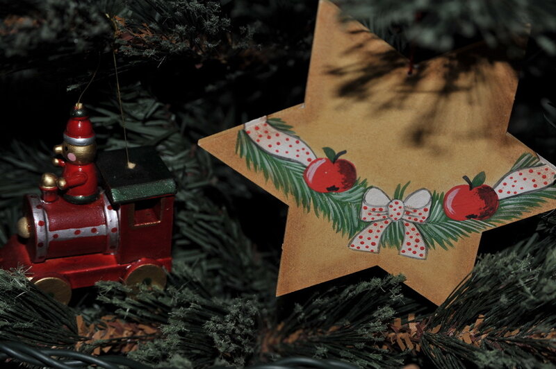 Red Train Ornament