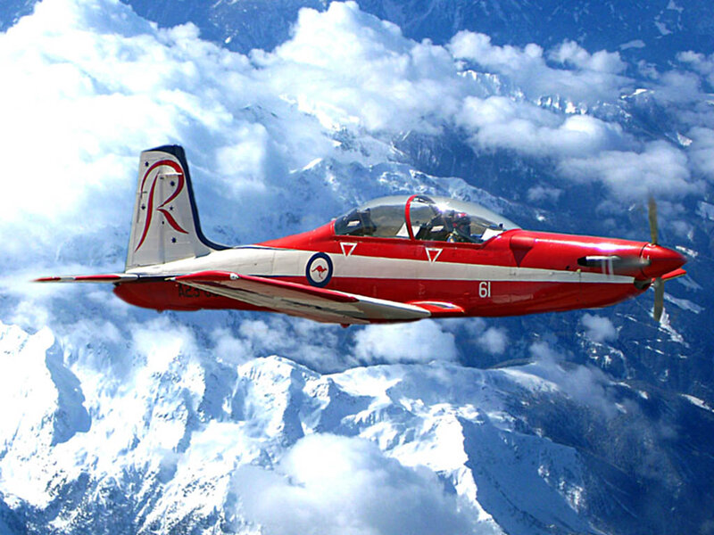 Red Training Aircraft