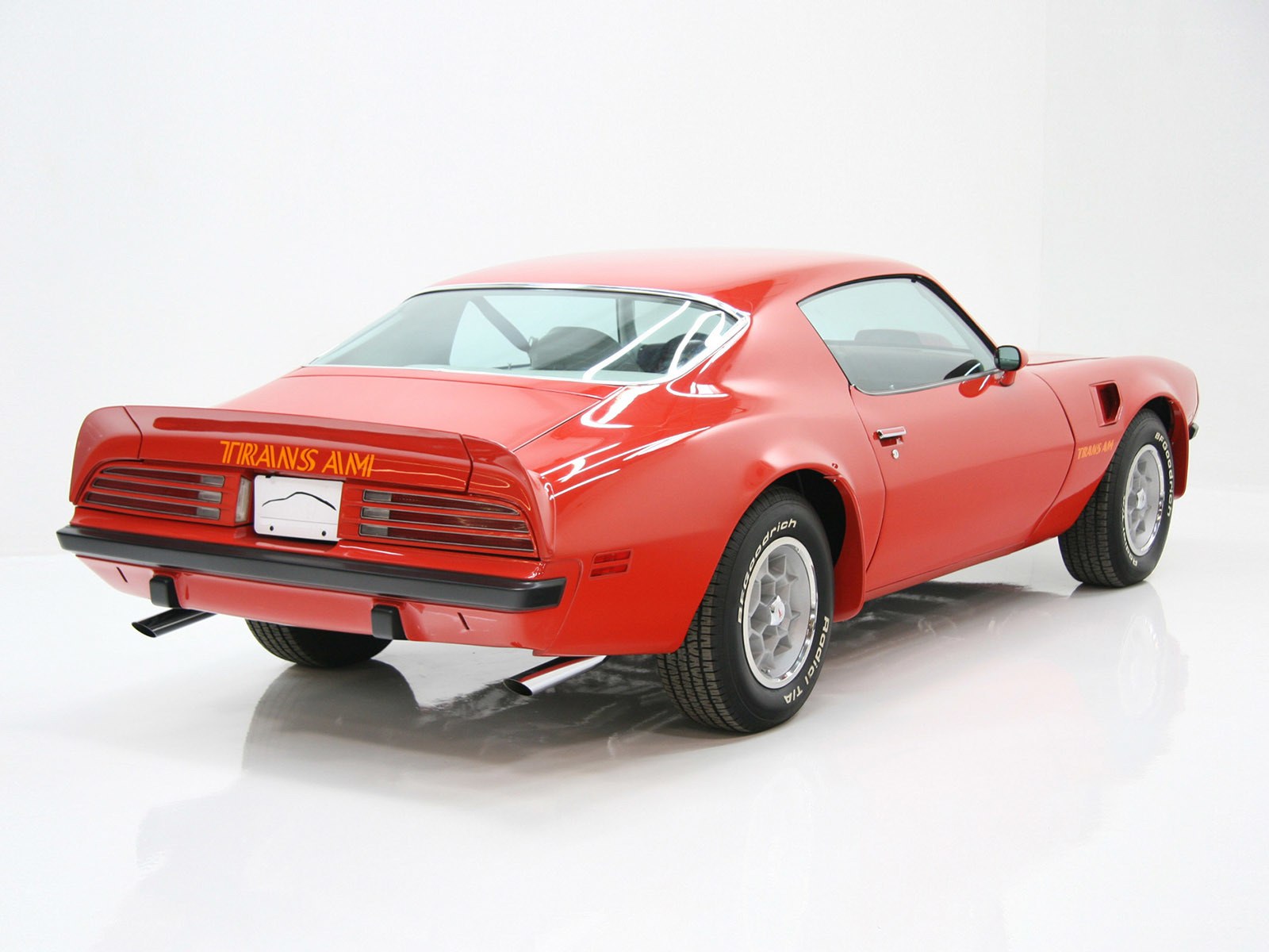 Red Trans Am muscle car