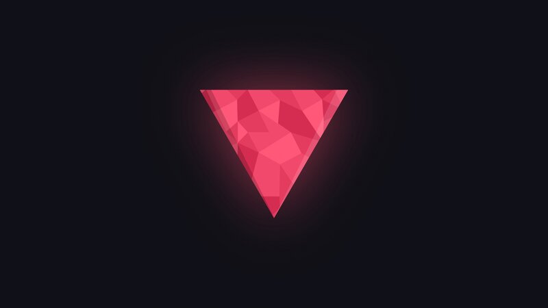 Red Triangle Shape — Dark