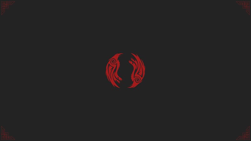 Red Tribal Birds