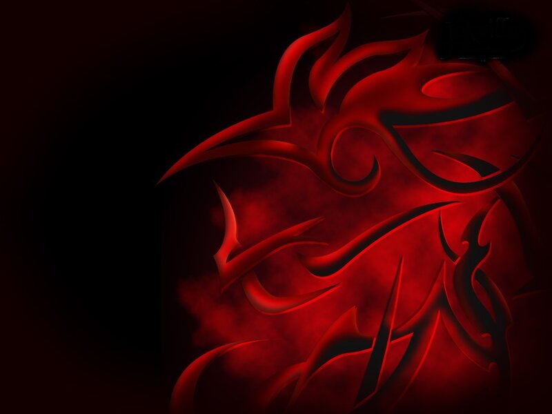 Red Tribal Design