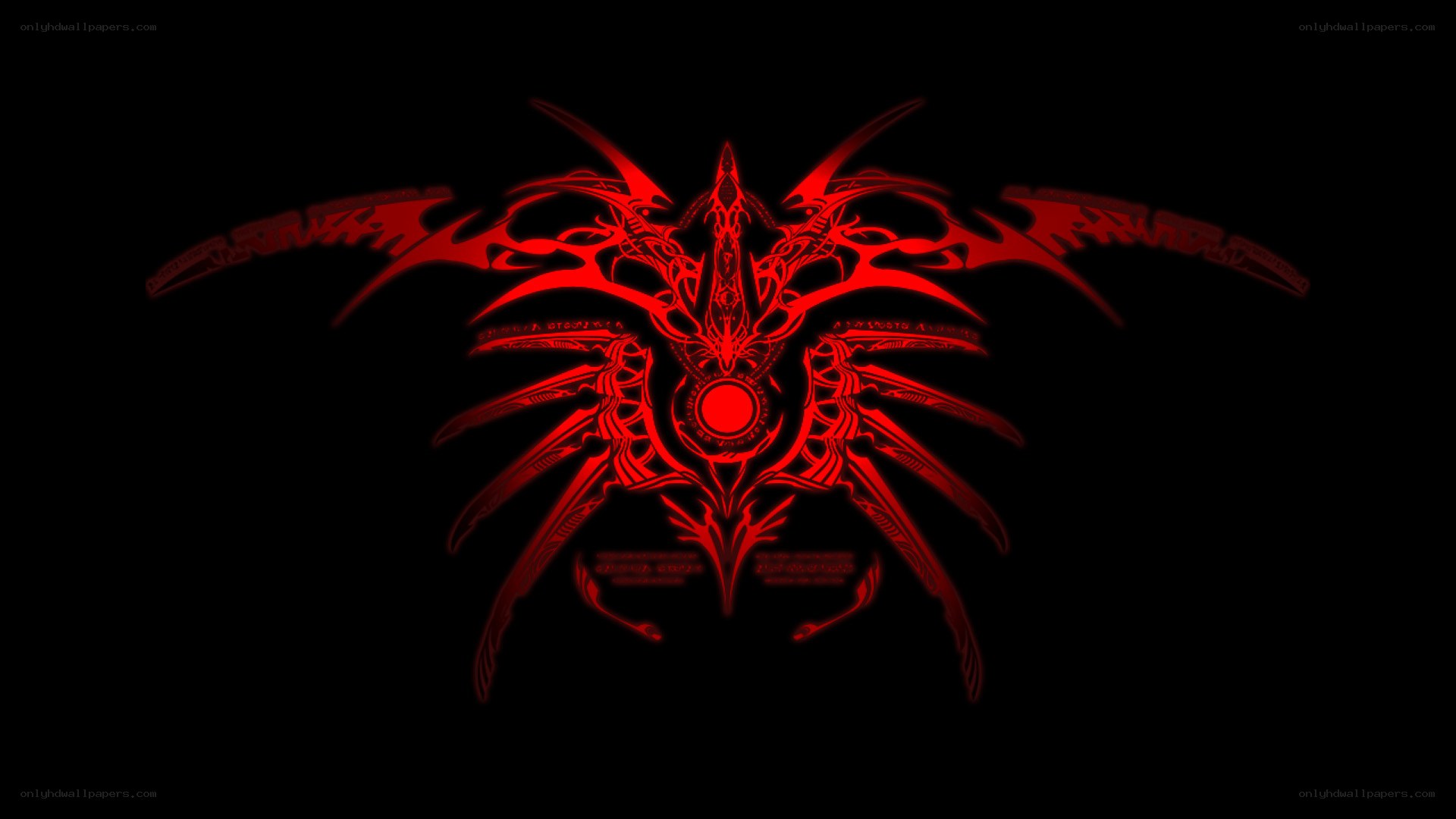 red tribal dragon emblem