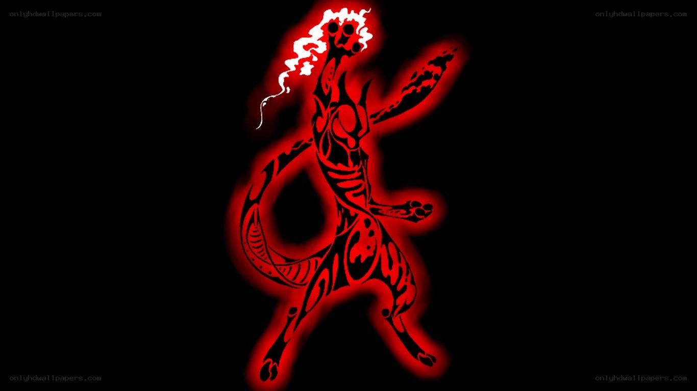 red tribal dragon figure