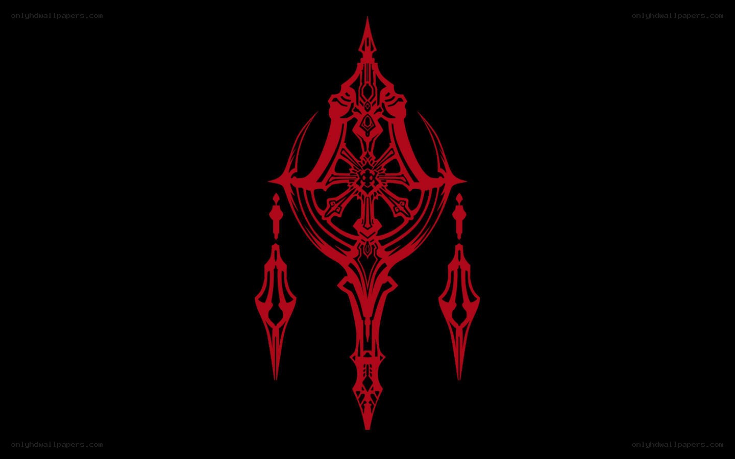 red tribal symbol design