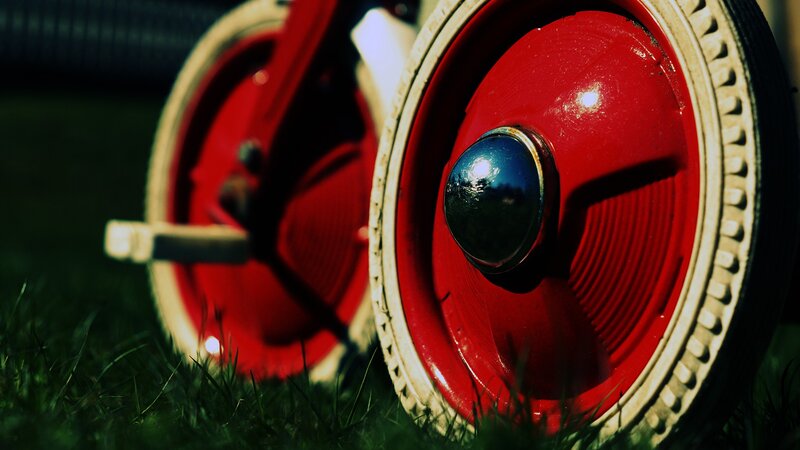 Red Tricycle Wheels