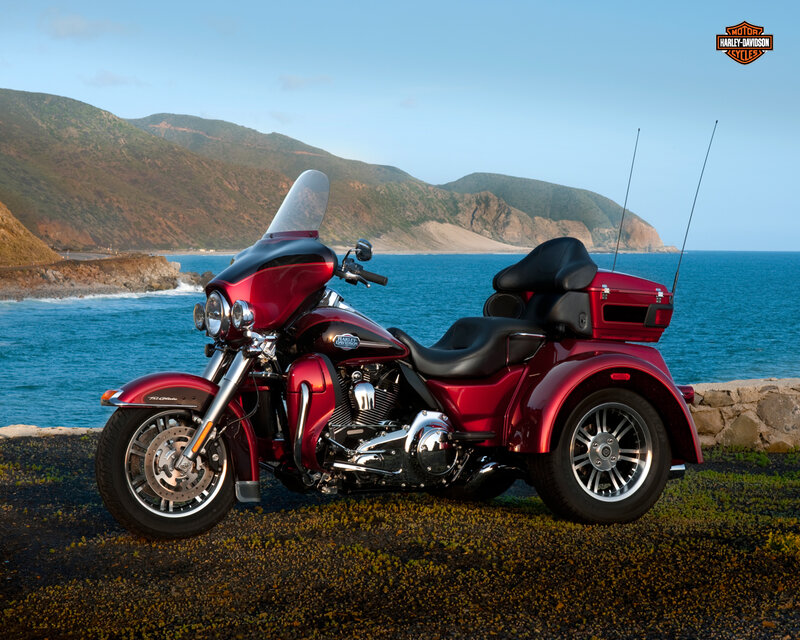 Red Trike Motorcycle — Serene