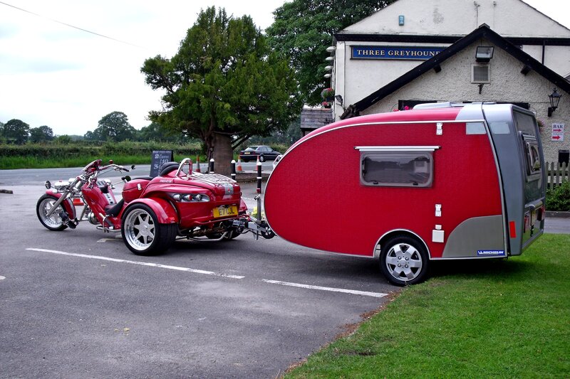 Red Trike with Trailer