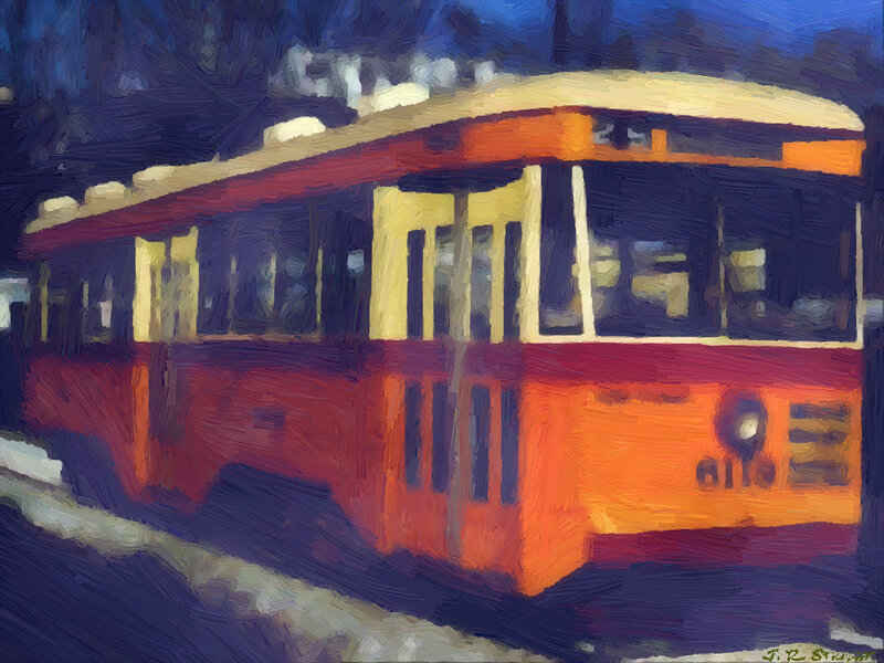 Red Trolley Car
