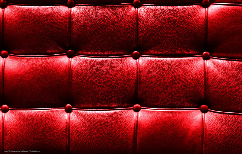 Red Tufted Leather — Dramatic