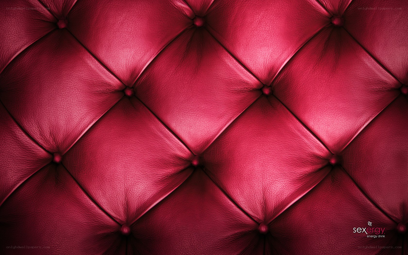 red tufted leather texture