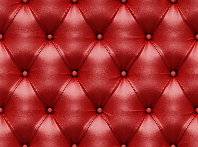 Red Tufted Leather