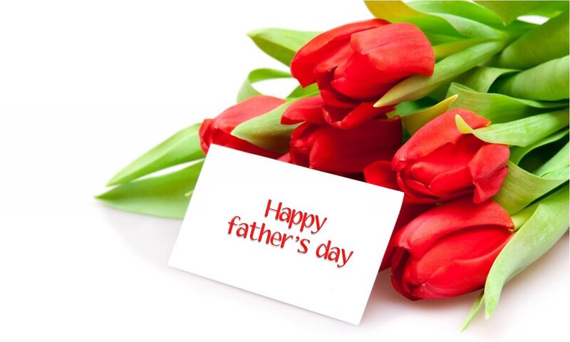 Red Tulips with Card